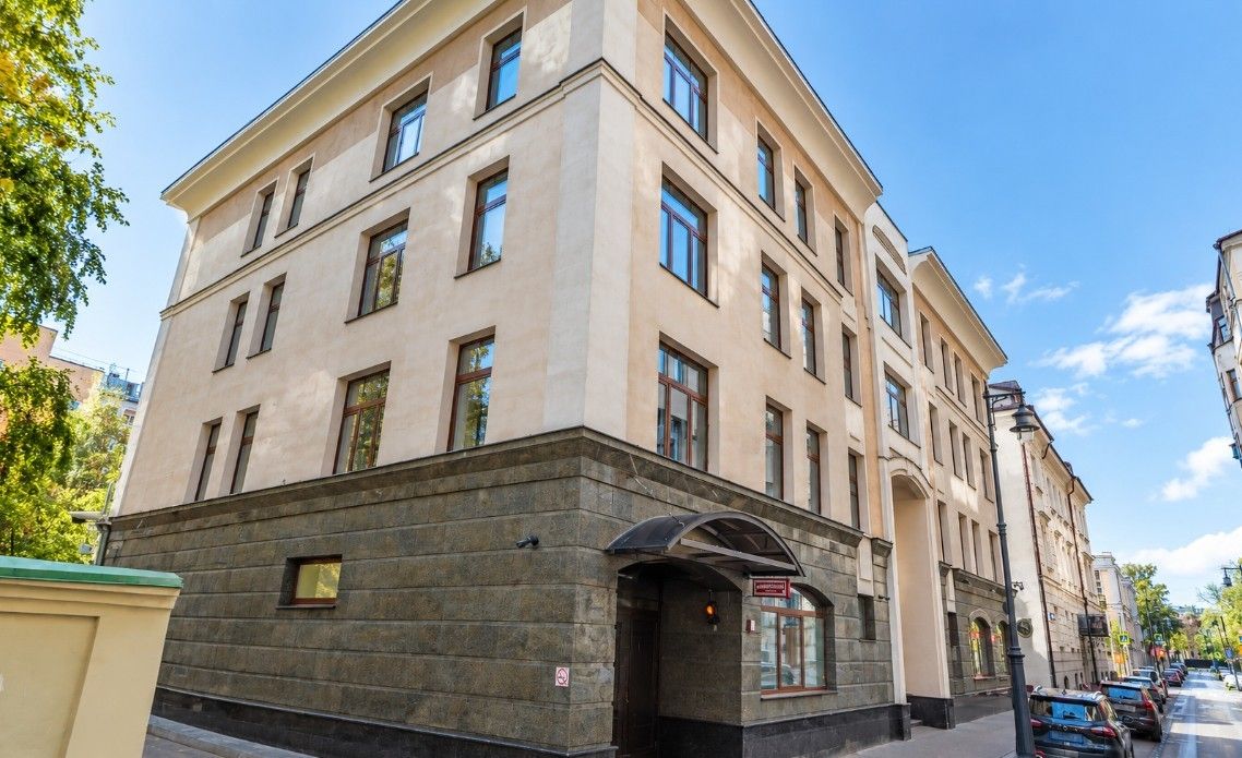 фасад дома, здание по адресу г Москва, Староконюшенный пер, д 10 